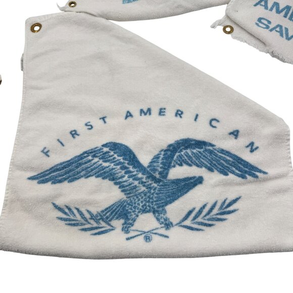 Vtg Golf Towels set of 5 Edgewater Casino Womens Navy Golf B of A First American - Picture 2 of 9